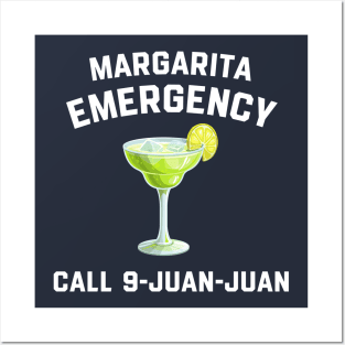 Margarita Emergency Mexican Fiesta Funny Cinco de Mayo Posters and Art